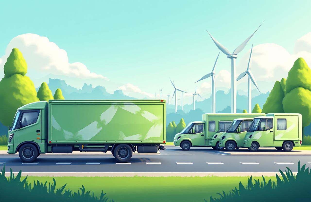 Sustainable logistics and zero-emission fleet management